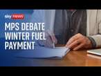 MPs vote to cut Winter Fuel Payments for millions of pensioners