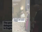 Pope Leo received a cap from his alma mater Villanova