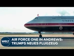 AIR FORCE ONE: Trumps neues Präsidentenflugzeug – ein Geschenk aus Katar landet in Andrews