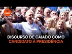 Assista ao 1º discurso de Ronaldo Caiado como candidato à Presidência