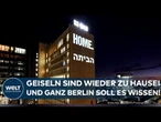 GEISELN ENDLICH ZU HAUSE: Axel-Springer-Hochhaus strahlt Botschaft über Berlin aus!