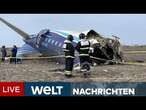 MYSTERIÖSES UNGLÜCK: Flugzeugabsturz in Kasachstan wirft viele Fragen auf | WELT Livestream