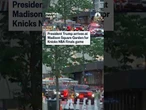 President Trump's motorcade arrives at MSG for Knicks NBA Finals game