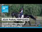 Jeux paralympiques : zoom sur l'épreuve de para dressage • FRANCE 24