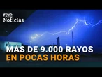 PUENTE DE MAYO: AVISO NARANJA por tormentas en CASTILLA-LA MANCHA , C. VALENCIANA y ARAGÓN | RTVE