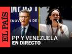 DIRECTO | Núñez Feijóo y la opositora venezolana María Corina Machado, en un acto sobre Venezuela