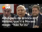 Advogado de Augusto Heleno dá bronca no general e Moraes reage no STF: 'Não fui eu'; veja vídeo