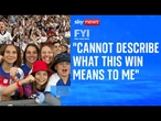 FYI: 'Cannot describe what this win means to me'