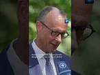 Friedrich Merz spricht über das Geschenk, das er Donald Trump beim G7-Gipfel überreicht hat.