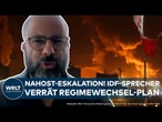 NAHOST-ESKALATION: Regimewechsel im Iran? IDF-Sprecher verrät israelischen Plan gegen die Mullahs