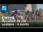 Belgique : un car scolaire percuté par un train, quatre morts dont deux enfants • FRANCE 24