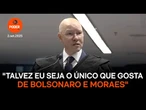 Talvez eu seja o único que gosta de Bolsonaro e Moraes, diz Demóstenes
