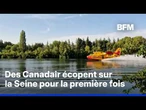 Incendie à Fontainebleau: des Canadair écopent sur la Seine pour la première fois