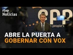 FEIJÓO NO DESCARTA una COALICIÓN con VOX mientras ARREMETE CONTRA el GOBIERNO | RTVE Noticias