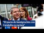 Page denuncia como "racista" el pacto de inmigración del PSOE y Junts