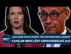 FRIEDRICH MERZ: "Das sind doch Worte, die aufhorchen lassen" Jetzt löst der Kanzler Verwunderung aus