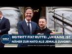 MARK RUTTE: NATO-Beitritt fix? Satz lässt aufhorchen! NATO-Chef besucht Selenskyj in Kiew