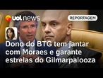 Dono do BTG tem jantar com Moraes em Lisboa e bancou estrelas na ida ao Gilmarpalooza | Bilenky