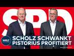 KANZLERDEBATTE IN DER SPD: Olaf Scholz verliert Rückhalt - Boris Pistorius triumphiert