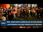 DEUTSCHLAND: Ein Jahr nach Anschlag in Solingen - Gedenken und Debatte über Vorratsdatenspeicherung