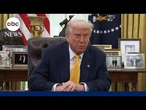 President Trump speaks from Oval Office about tariffs, Russia and Ukraine
