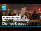 PSG roi d'Europe : les Champs Elysées continuent de se remplir de supporters • FRANCE 24