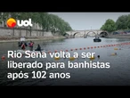Rio Sena volta a ser liberado para banhistas após 102 anos proibido para mergulho; veja vídeos