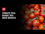 Tomate cai quase 30% em junho e puxa índice de preços Ceagesp para baixo |CNN NOVO DIA