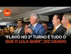 “Flávio no 2º turno é tudo o que o Lula quer”, diz Caiado