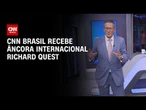 Âncora da CNN Internacional Richard Quest visita estúdio da CNN Brasil | HORA H