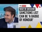 British national on Moscow's banned list speaks to Sky News