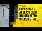 Gaza: At least eight people are injured after an Israeli strike on Catholic church