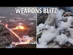 Moment explosions rip through Hezbollah arms dumps as Israel targets Lebanese hideouts