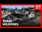 Spain battles to contain Ione of its deadliest wildfires as at least 12 killed | BBC News