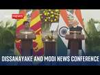 Sri Lankan President Anura Kumara Dissanayake and Indian PM Narendra Modi hold news conference