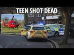 Boy, 16, shot dead in broad daylight as manhunt launched for gunman