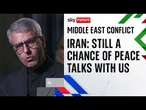 Iranian minister tells Sky News US must show it is 'loyal to diplomacy'