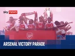 Arsenal Premier league trophy parade | Full coverage