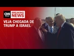 Donald Trump chega a Israel após acordo em Gaza | BREAKING NEWS