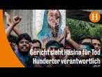 Todesstrafe für Ex-Regierungschefin von Bangladesch wegen Niederschlagung von Protesten
