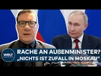KREML: Rumore in Russland — rächt sich Putin an Außenminister Lawrow? Verbannung nach Trump-Fiasko