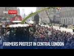 Farmers return to London to protest against changes to inheritance tax rules