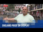 London community unites behind England with flag display