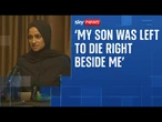 Yusuf Nazir: 'My son was left to die right beside me,' says mother