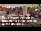 Papa responde bem ao tratamento e não preside missa do Jubileu do Mundo do Voluntariado