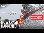 Second-by-second breakdown of Air India jet disaster - all within a minute of takeoff