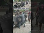 Heroic Houston highway rescue