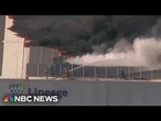 Shelter-in-place order issued in Los Angeles over massive commercial building fire