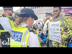 'I will not be silenced': demonstrators show up against ban on Palestine Action