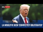 President Trump arrives at White House and reacts to Los Angeles clashes